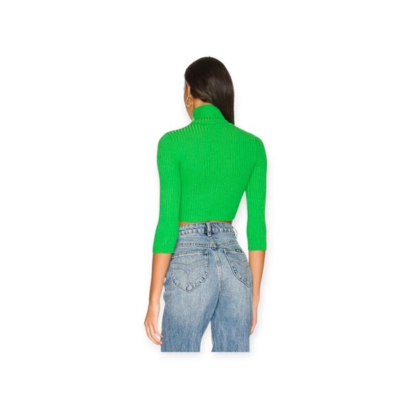 Revolve Superdown Milenka Ribbed Crop Sweater XS - Picture 3 of 15
